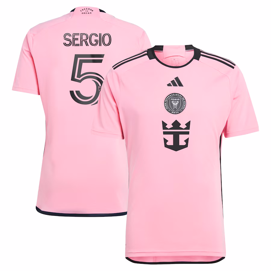 Men's Inter Miami CF Sergio Busquets adidas Pink 2024 2getherness Replica Player Jersey - ujerseystore