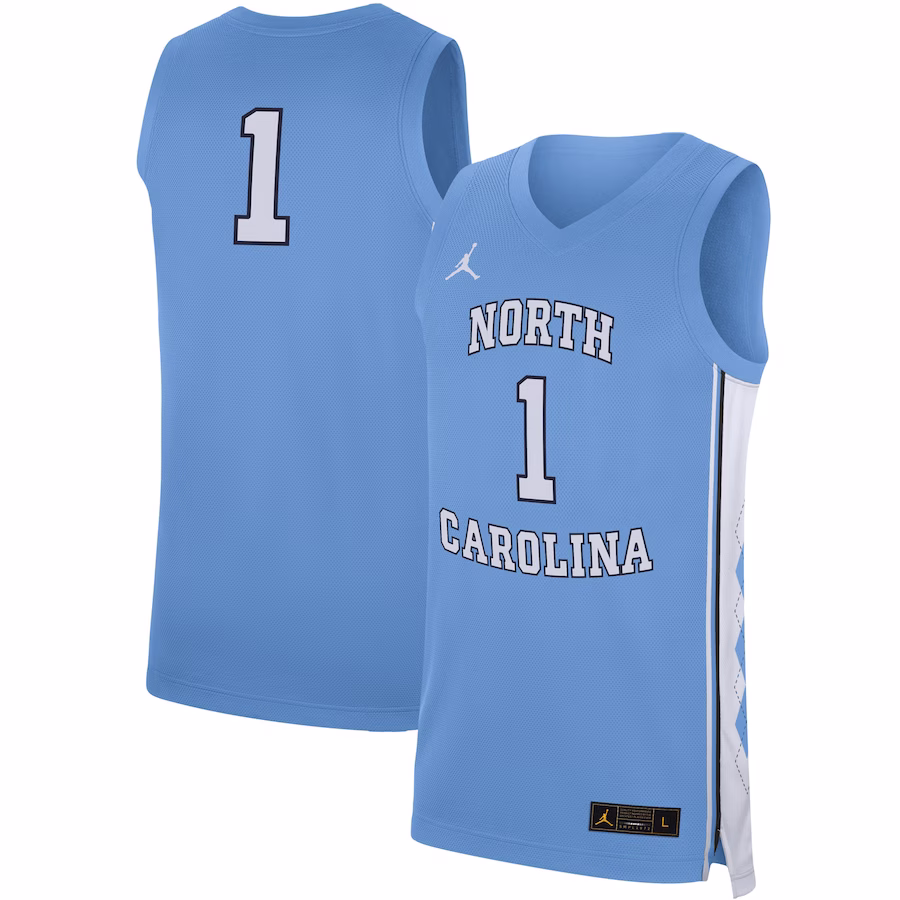 North Carolina Tar Heels Jordan Brand Replica Jersey - Carolina Blue - ujerseystore