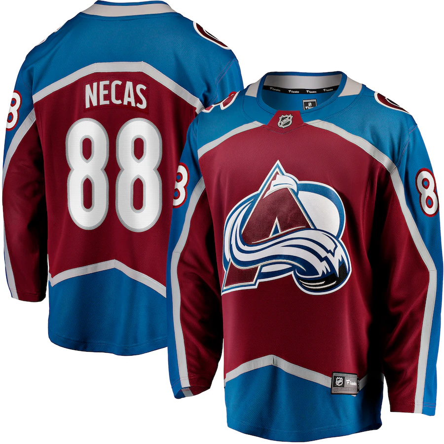 Men's Colorado Avalanche Martin Necas Fanatics Burgundy Breakaway Player Jersey - ujerseystore