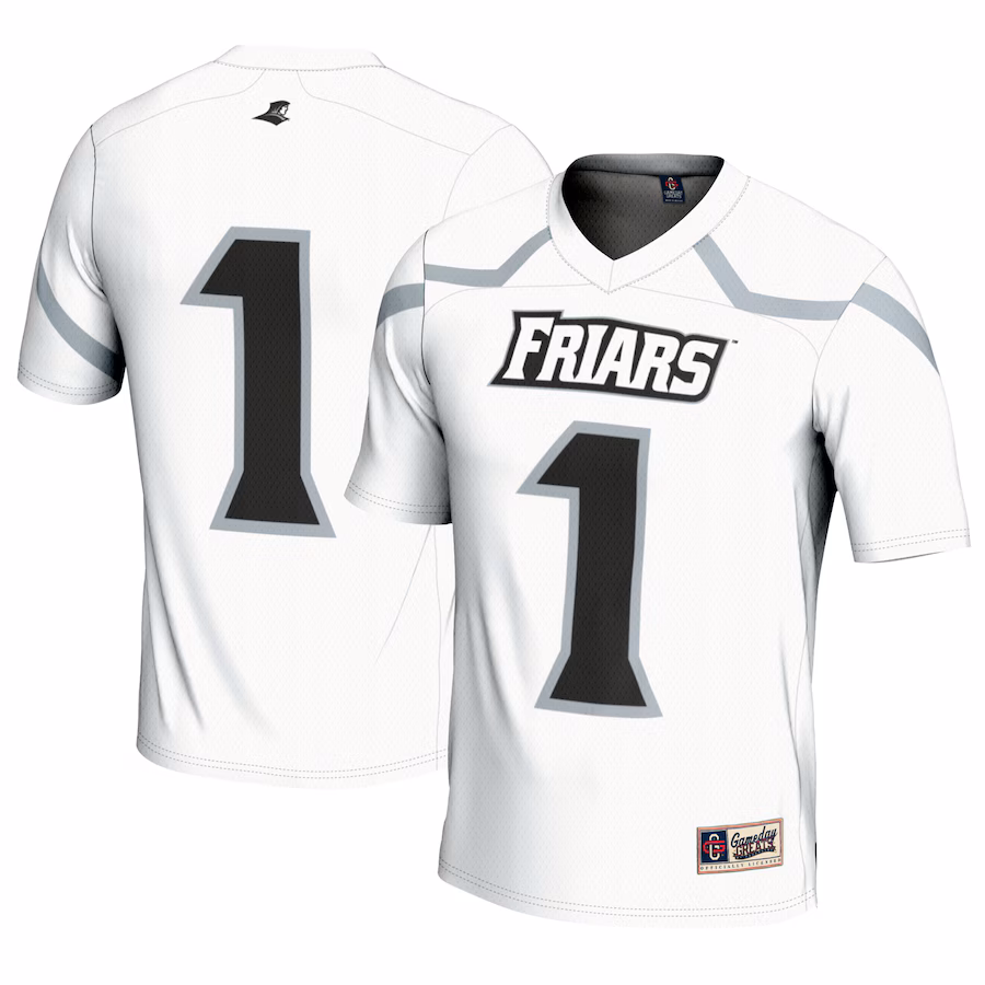 Youth GameDay Greats #1 White Providence Friars Lightweight Lacrosse Jersey - ujerseystore