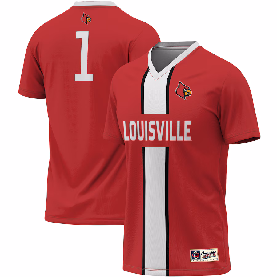 Unisex ProSphere #1 Red Louisville Cardinals Lightweight Soccer Jersey - ujerseystore