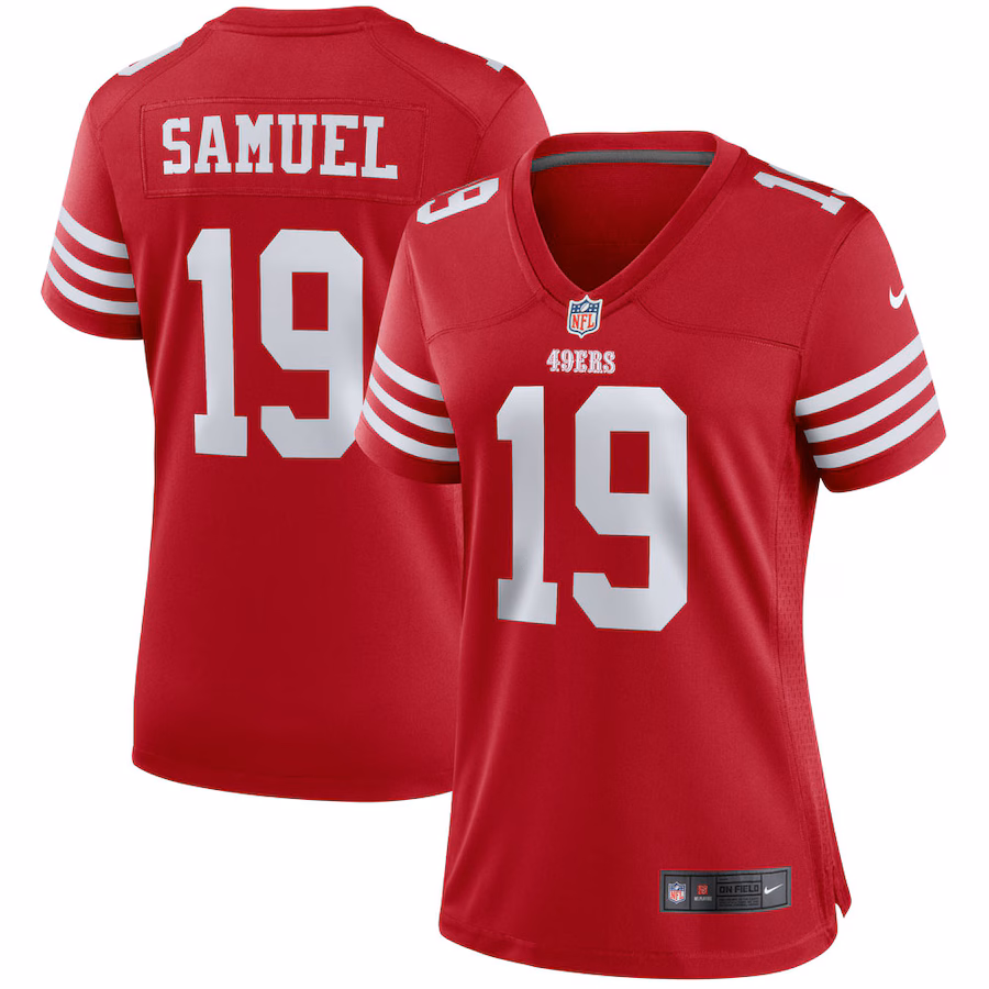 Women's San Francisco 49ers Deebo Samuel Nike Scarlet Player Jersey - ujerseystore