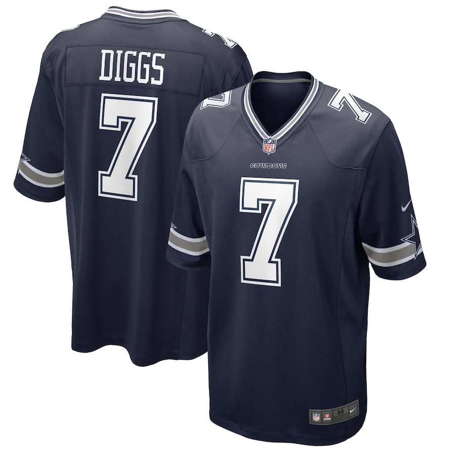 Men's Dallas Cowboys Trevon Diggs Nike Navy Game Jersey - ujerseystore