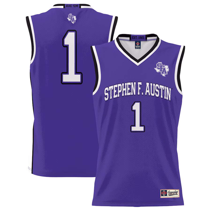 #1  Stephen F Austin Lumberjacks GameDay Greats  Lightweight Basketball Jersey - Purple - ujerseystore