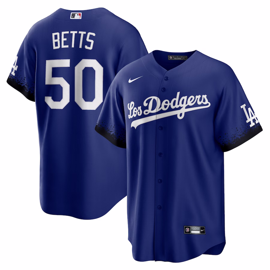Men's Los Angeles Dodgers Mookie Betts Nike Royal City Connect Replica Player Jersey - ujerseystore