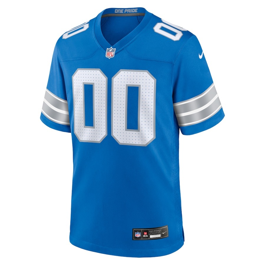 Men's Detroit Lions  Nike Blue Custom Game Jersey - ujerseystore
