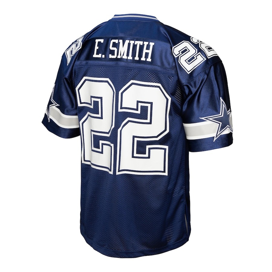 Men's Dallas Cowboys Emmitt Smith Mitchell & Ness Navy Legacy Replica Jersey - ujerseystore