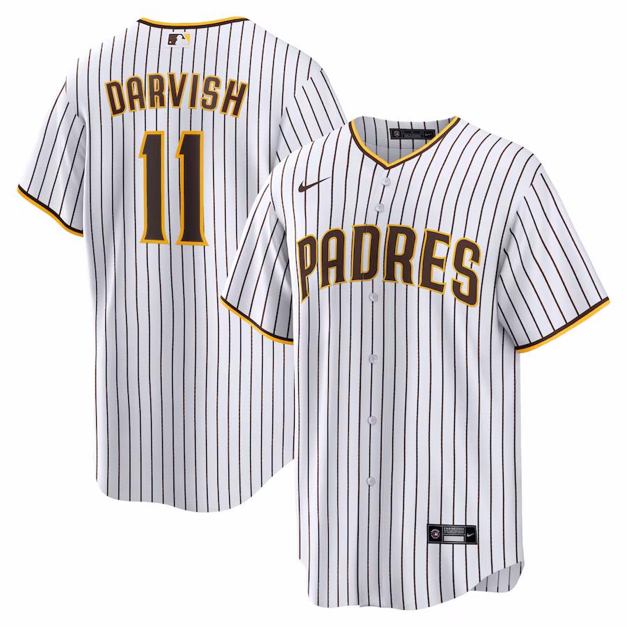 Men's San Diego Padres Yu Darvish Nike White Home Replica Player Jersey - ujerseystore