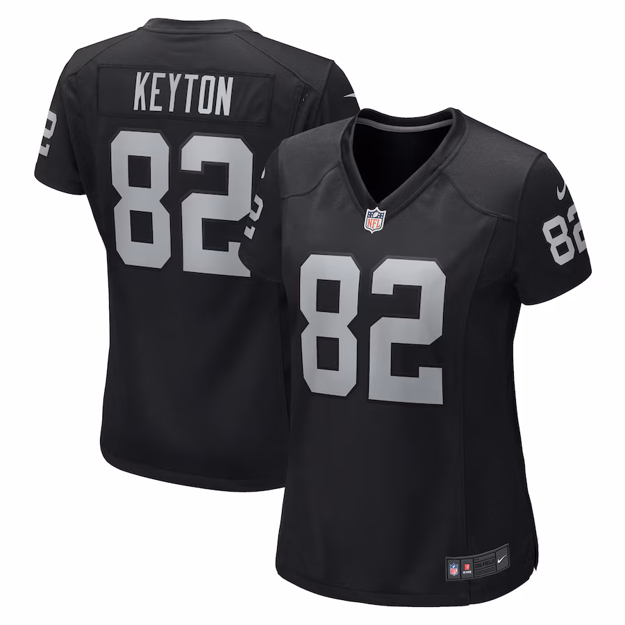 Women's Las Vegas Raiders Ramel Keyton Nike Black Game Jersey - ujerseystore