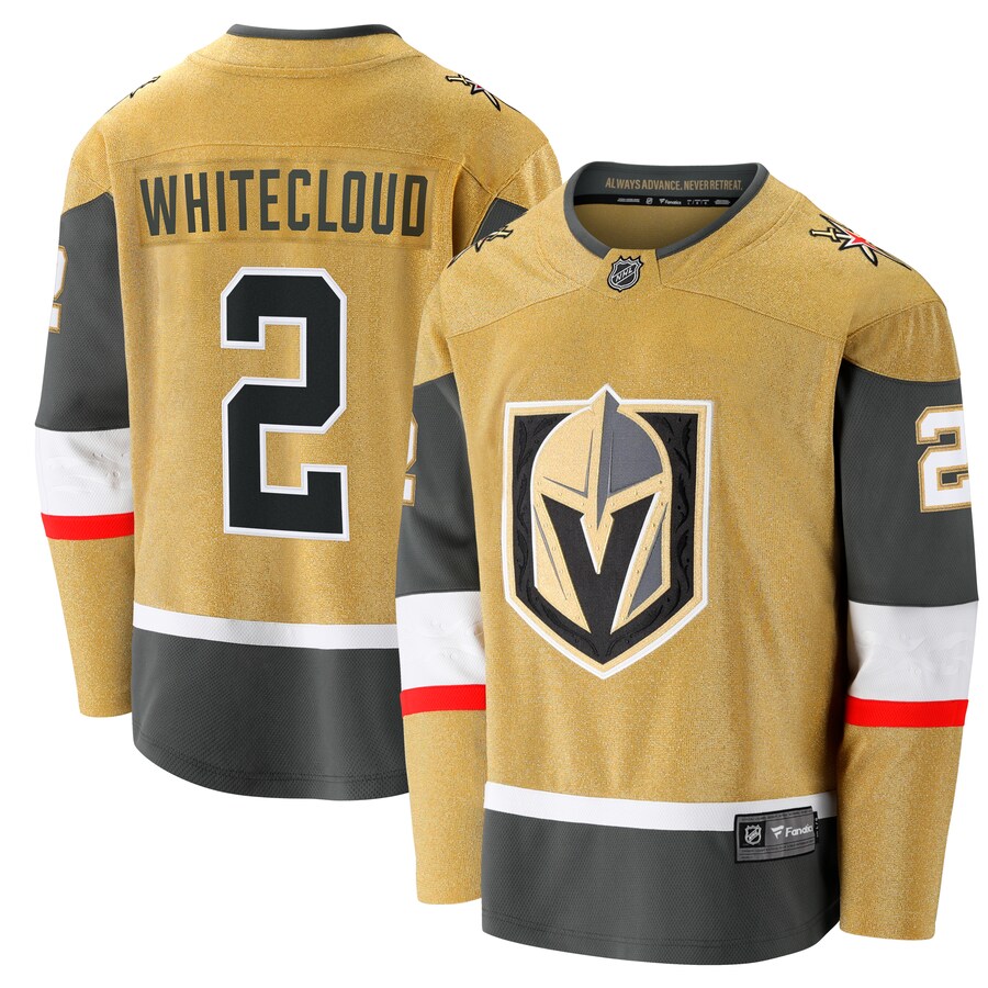 Men's Vegas Golden Knights Zach Whitecloud Fanatics Branded Gold Home Breakaway Jersey - ujerseystore