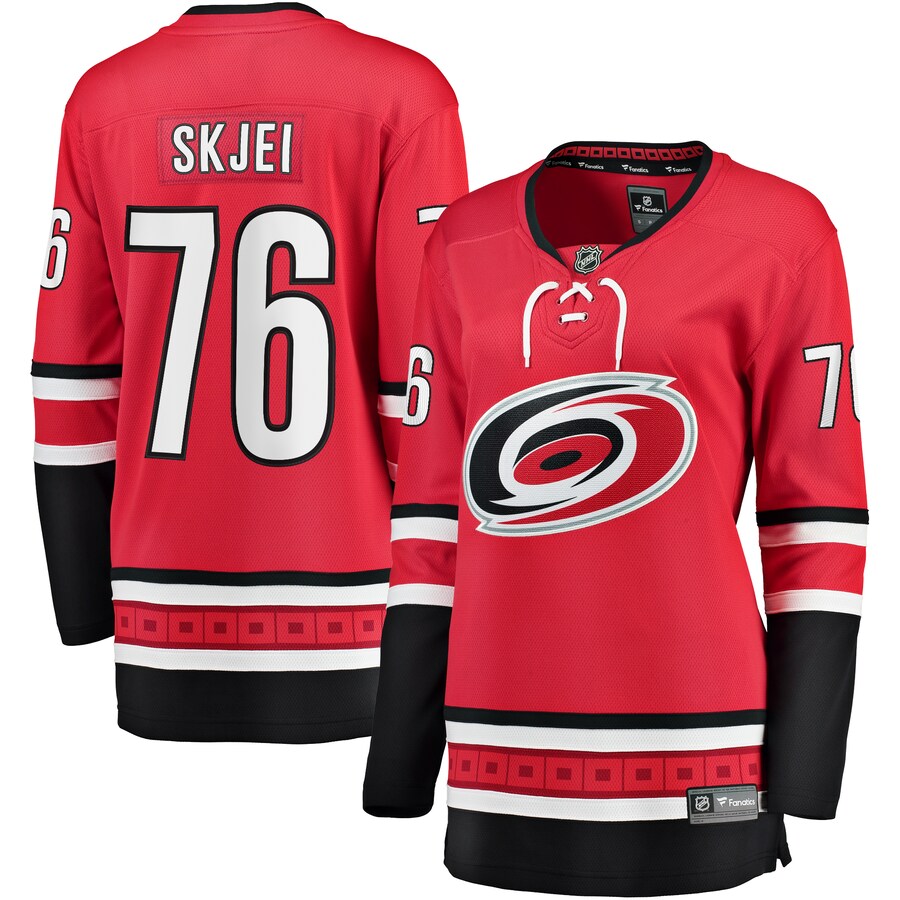 Women's Carolina Hurricanes Brady Skjei Fanatics Branded Red Alternate Breakaway Player Jersey - ujerseystore