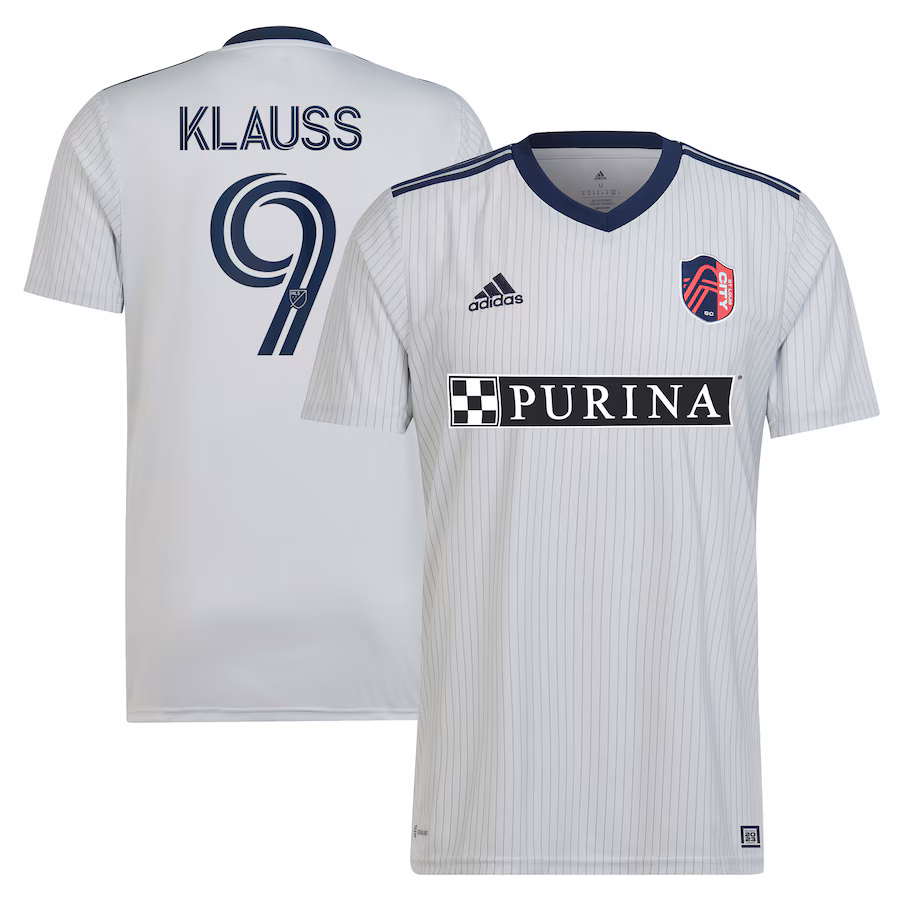 Men's St. Louis City SC João Klauss adidas Gray 2023 The Spirit Kit Replica Jersey - ujerseystore