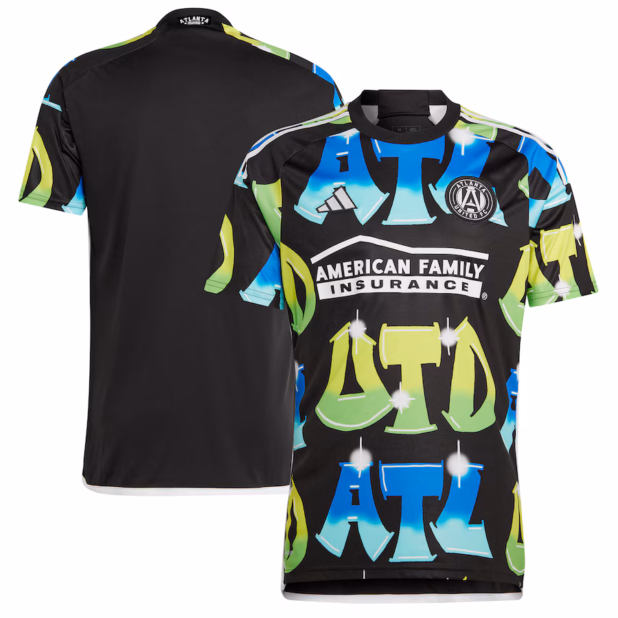 Men's Atlanta United FC  adidas Black 2023 The 404 Replica Jersey - ujerseystore