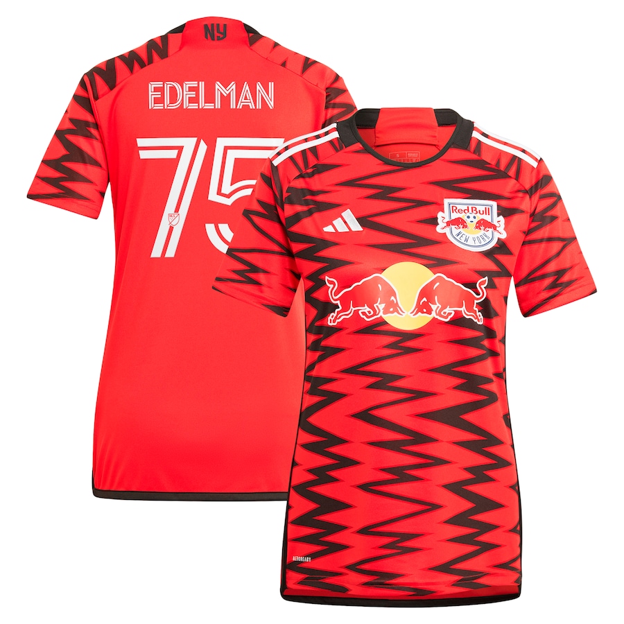 Women's New York Red Bulls Daniel Edelman adidas Red 2024 Legacy Replica Player Jersey - ujerseystore