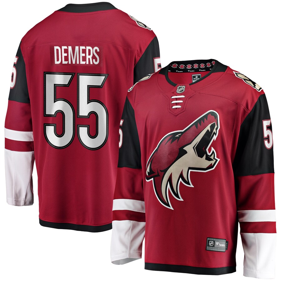 Men's Arizona Coyotes Jason Demers Fanatics Branded Garnet Breakaway Player Jersey - ujerseystore