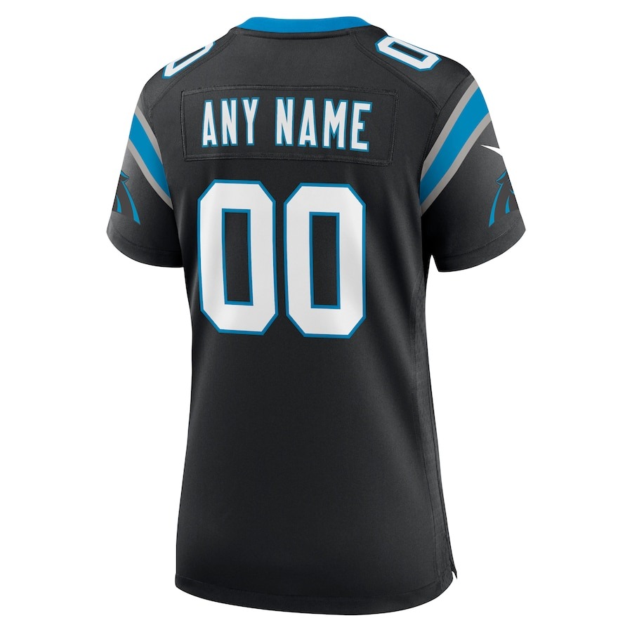 Women's Carolina Panthers Nike Black Custom Game Jersey - ujerseystore