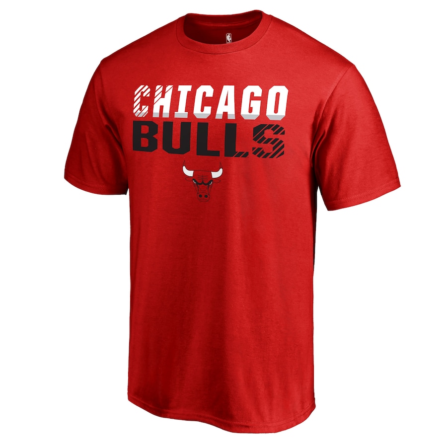Men's Chicago Bulls Red Fade Out T-Shirt - ujerseystore