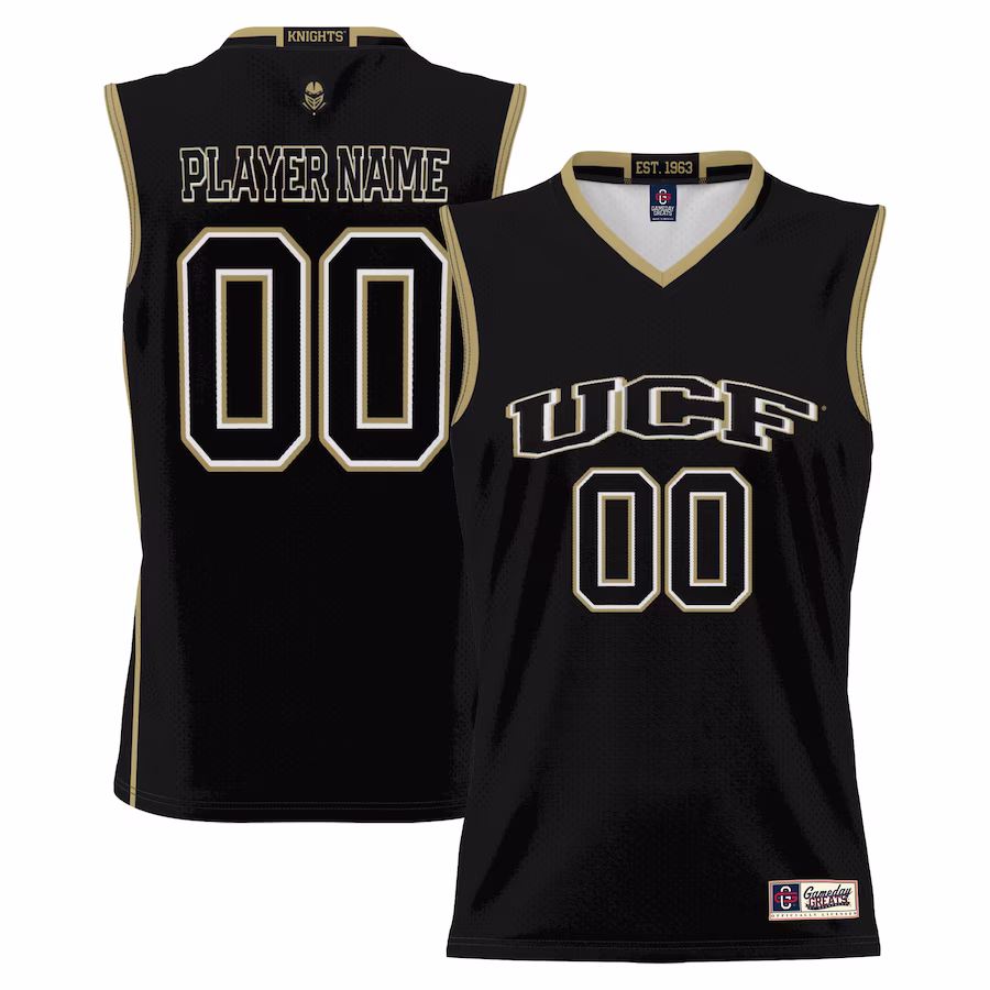 UCF Knights GameDay Greats Youth NIL Pick-A-Player Lightweight Basketball Jersey - Black - ujerseystore