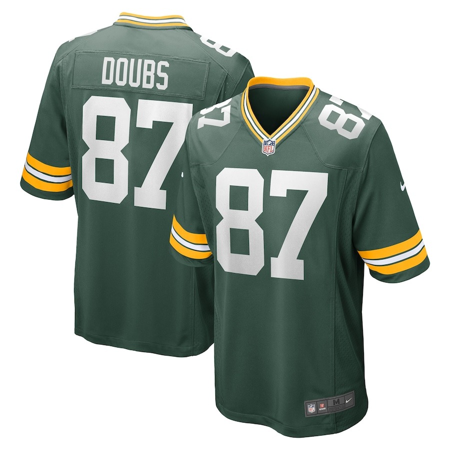 Men's Green Bay Packers Romeo Doubs Nike Green Game Player Jersey - ujerseystore