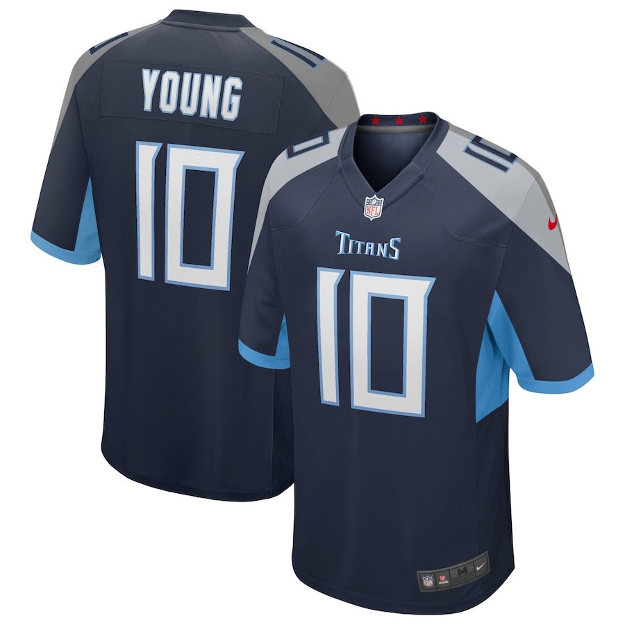 Men's Tennessee Titans Vince Young Nike Navy Game Retired Player Jersey - ujerseystore