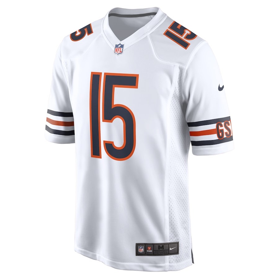 Men's Chicago Bears Rome Odunze Nike  White Game Jersey - ujerseystore