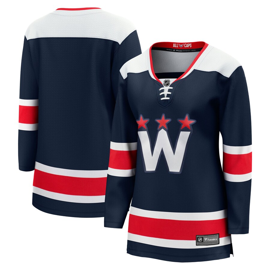 Women's Washington Capitals Fanatics Branded Navy 2020/21 Alternate Premier Breakaway Jersey - ujerseystore