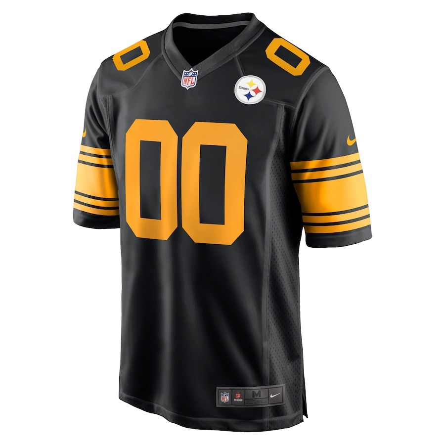 Men's Pittsburgh Steelers  Nike Black Alternate Custom Game Jersey - ujerseystore