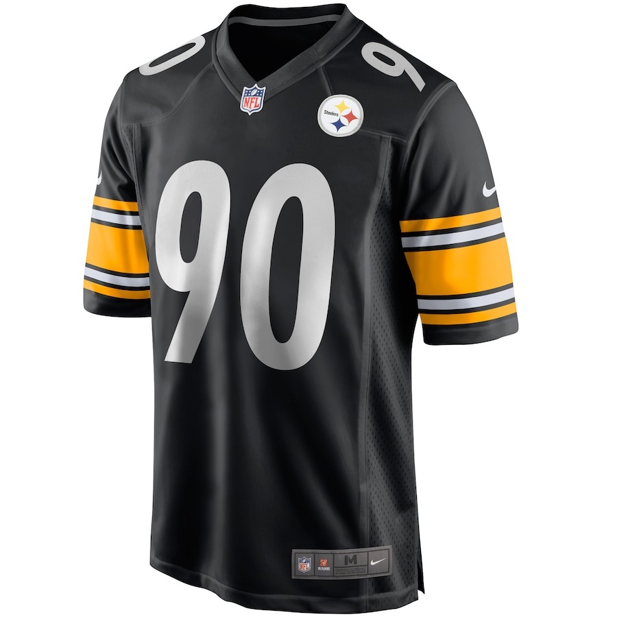 Men's Pittsburgh Steelers T.J. Watt Nike Black Game Jersey - ujerseystore