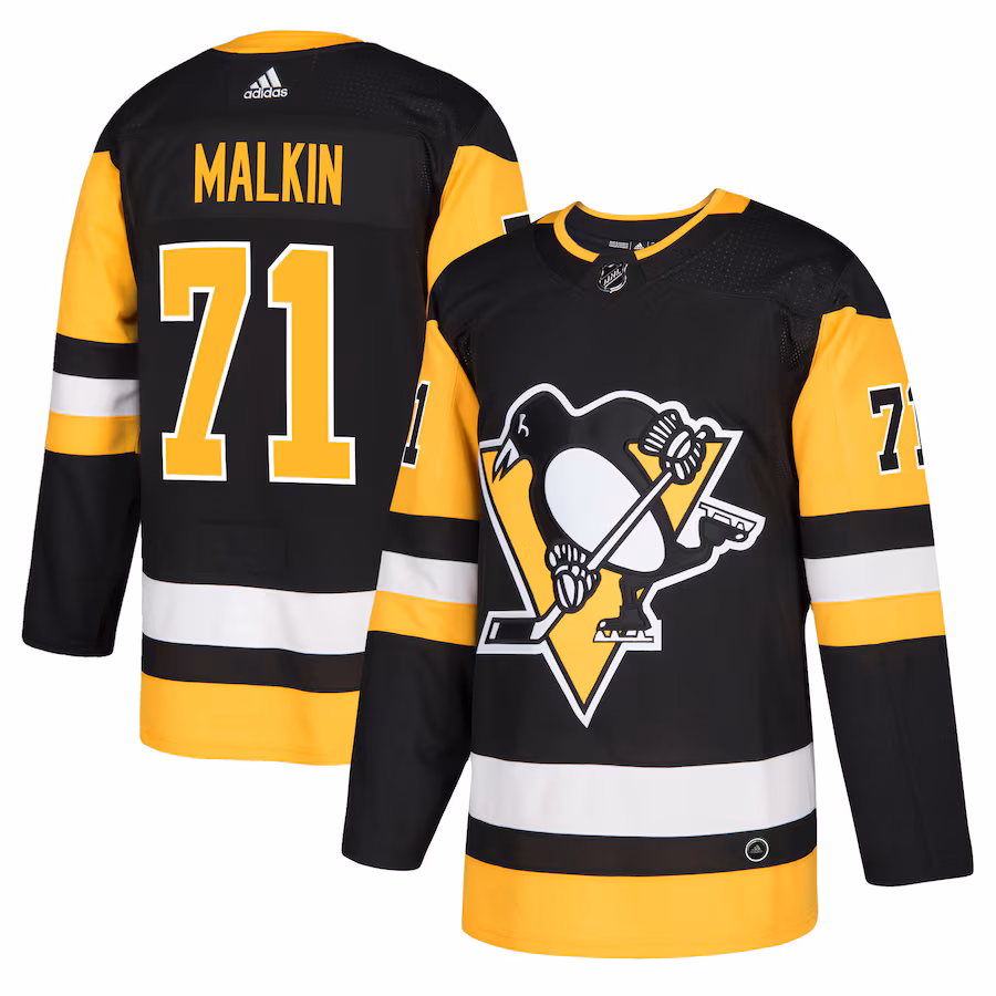 Men's Pittsburgh Penguins Evgeni Malkin adidas Black Authentic Player Jersey - ujerseystore