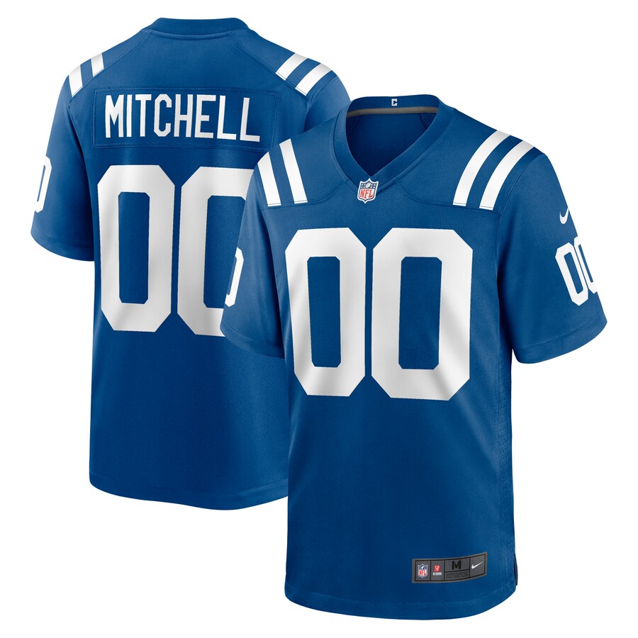 Men's Indianapolis Colts Adonai Mitchell Nike Royal 2024 NFL Draft Player Game Jersey - ujerseystore