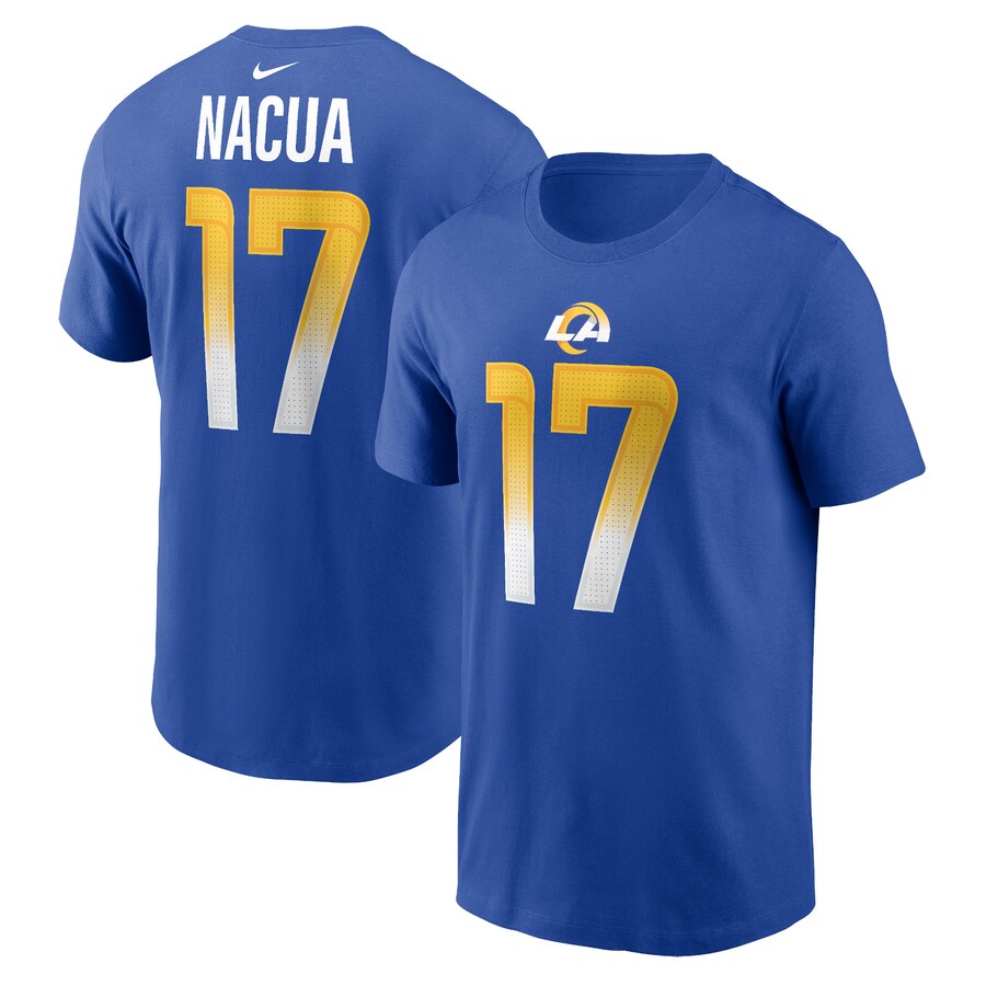 Men's Los Angeles Rams Puka Nacua Nike Royal Player Name & Number T-Shirt - ujerseystore