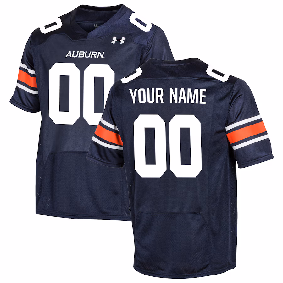 Auburn Tigers Under Armour Replica Custom Jersey - Navy - ujerseystore