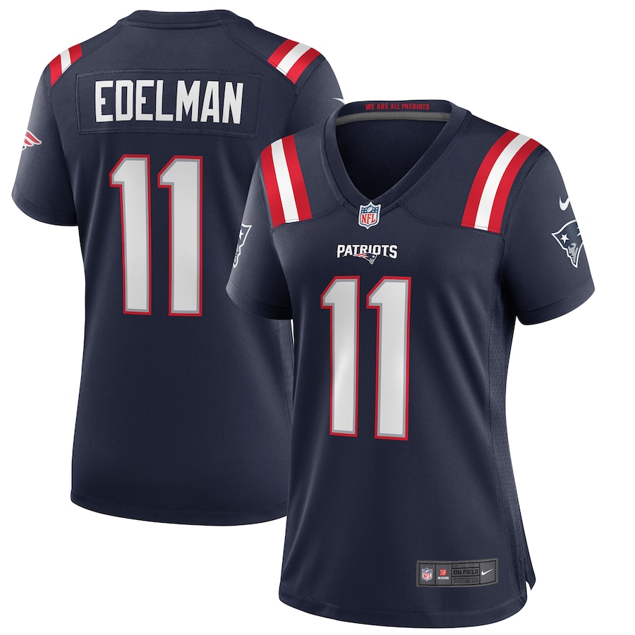 Women's New England Patriots Julian Edelman Nike Navy Game Jersey - ujerseystore