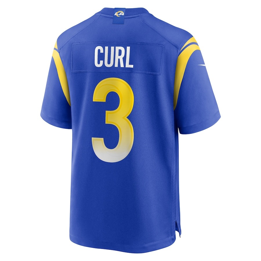 Men's Los Angeles Rams Kamren Curl Nike  Royal  Game Jersey - ujerseystore