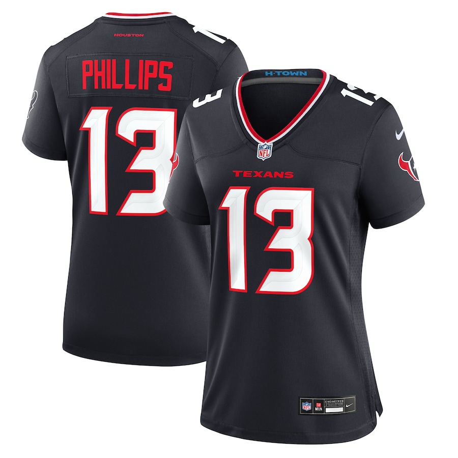 Women's Houston Texans DelShawn Phillips Nike  Navy Team Game Jersey - ujerseystore