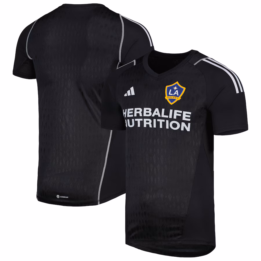 Men's LA Galaxy adidas Black 2023 Replica Goalkeeper Jersey - ujerseystore