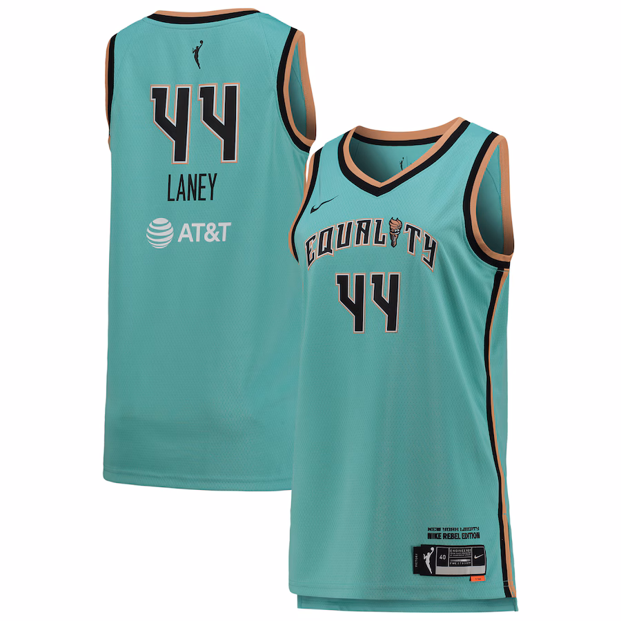 Women's New York Liberty Betnijah Laney Nike Green 2021 Rebel Edition Victory Player Jersey - ujerseystore