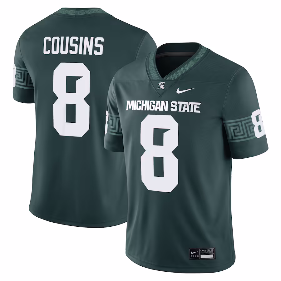 Men's Nike Kirk Cousins Green Michigan State Spartans Alumni Game Jersey - ujerseystore