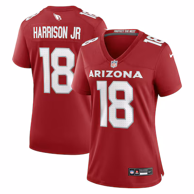 Women's Arizona Cardinals Marvin Harrison Jr. Nike Cardinal Player Game Jersey - ujerseystore