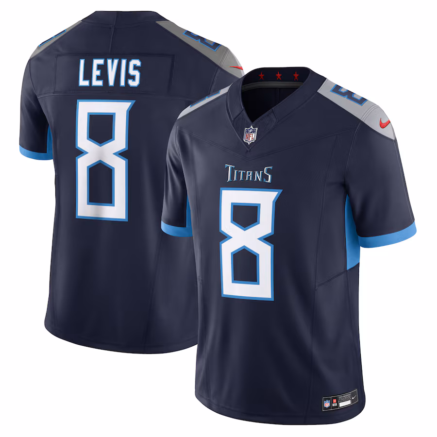 Men's Tennessee Titans Will Levis Nike Navy Vapor F.U.S.E. Limited Jersey - ujerseystore