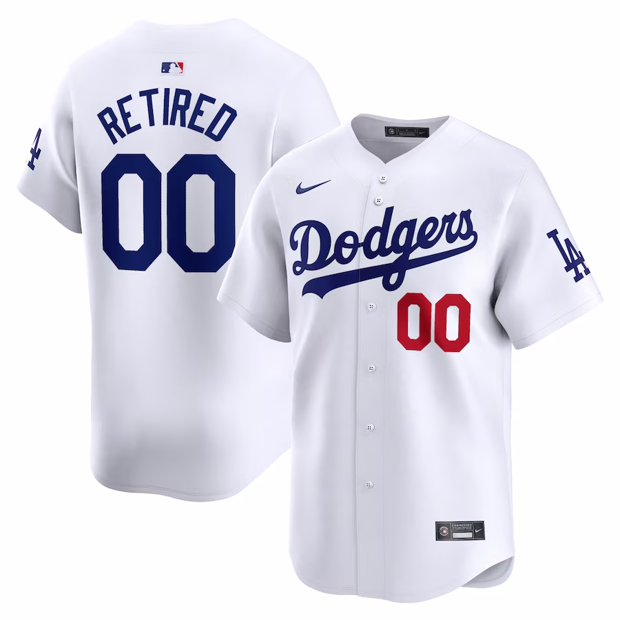 Men's Los Angeles Dodgers Nike White Home Limited Pick-A-Player Retired Roster Jersey - ujerseystore