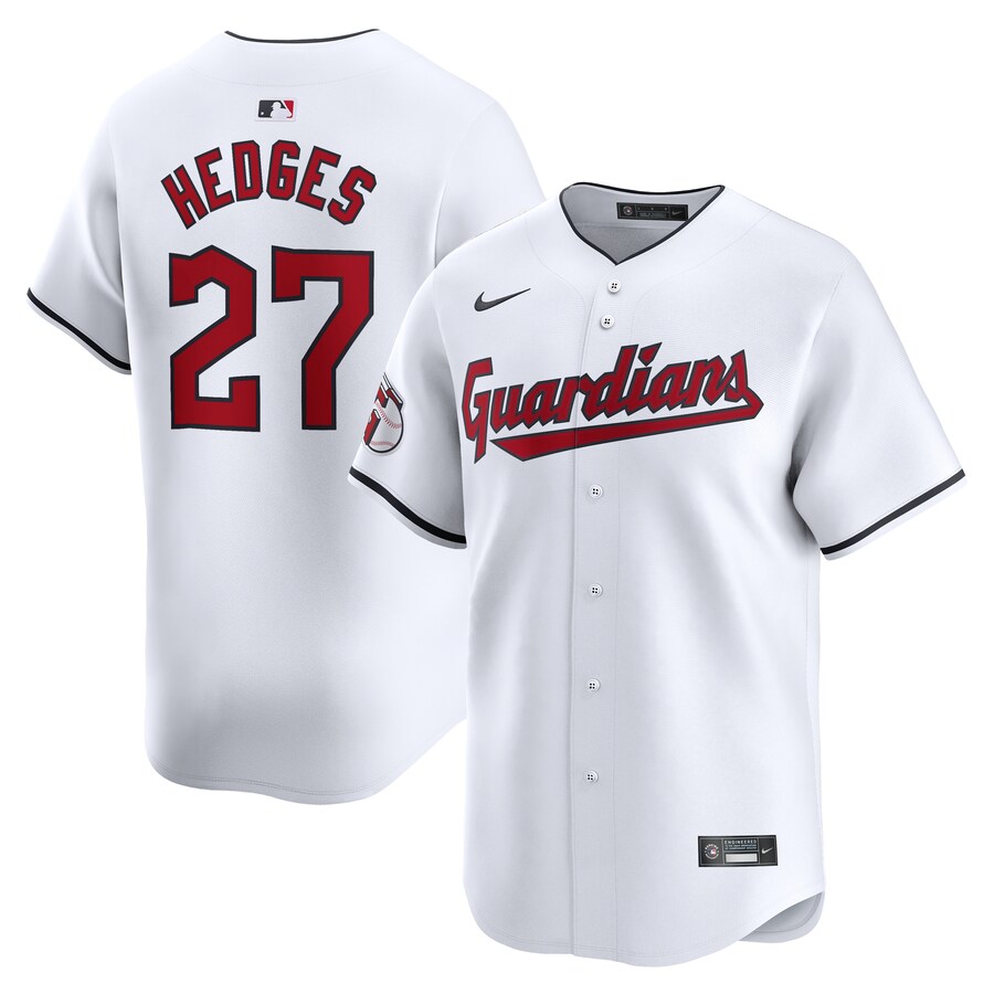Men's Cleveland Guardians Austin Hedges Nike White Home Limited Player Jersey - ujerseystore