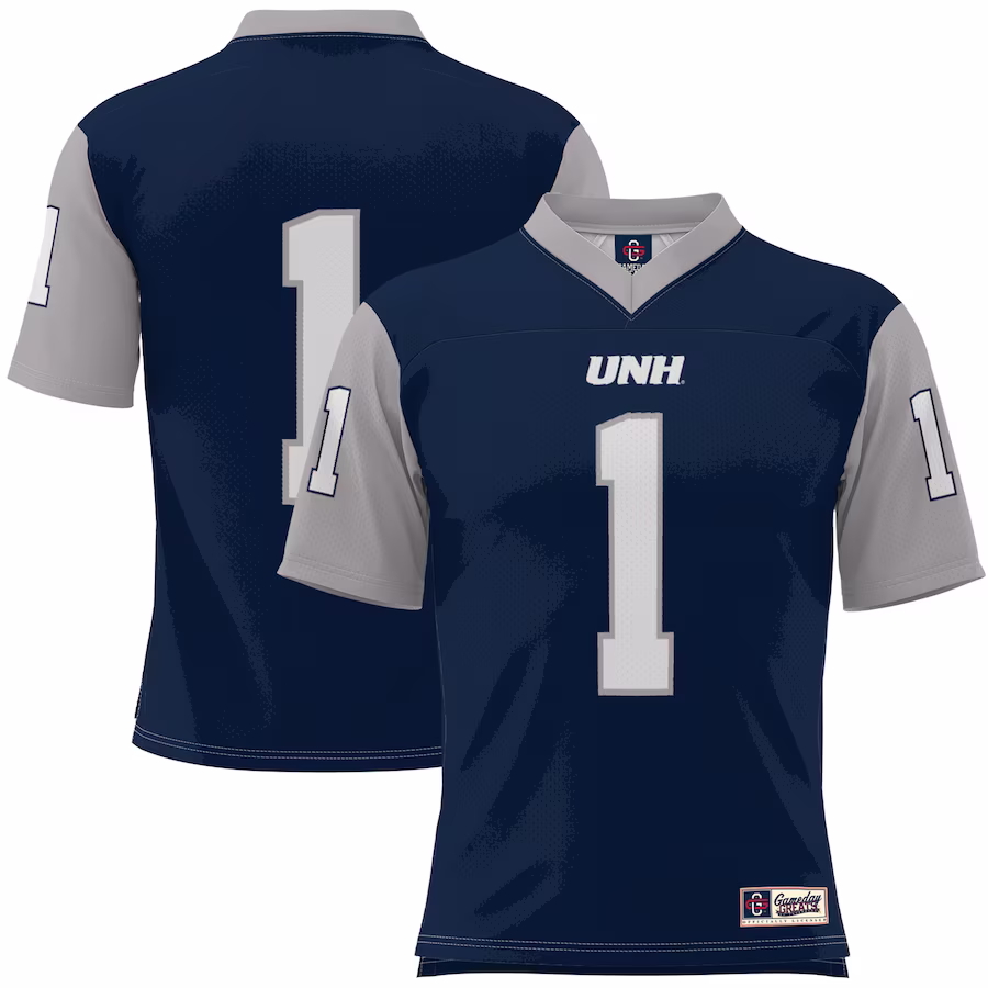 #1 New Hampshire Wildcats GameDay Greats Football Jersey - Navy - ujerseystore