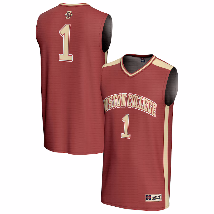 Unisex GameDay Greats #1 Maroon Boston College Eagles Lightweight Basketball Fashion Jersey - ujerseystore