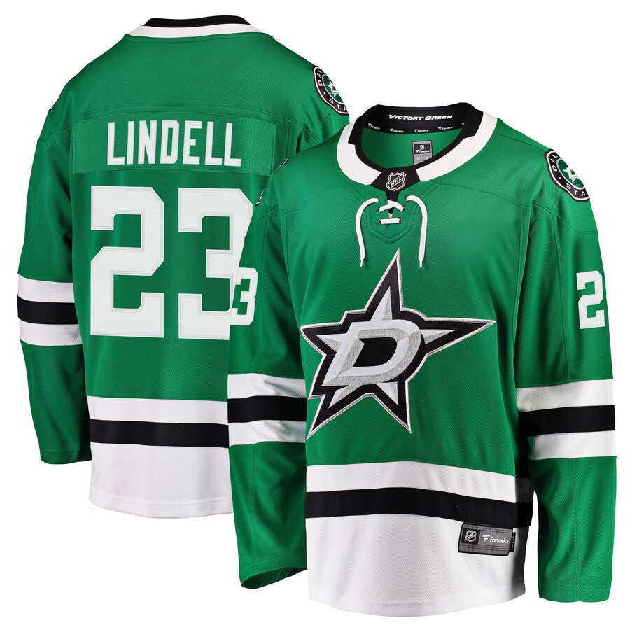 Men's Dallas Stars Esa Lindell Fanatics Branded Kelly Green Breakaway Jersey - ujerseystore