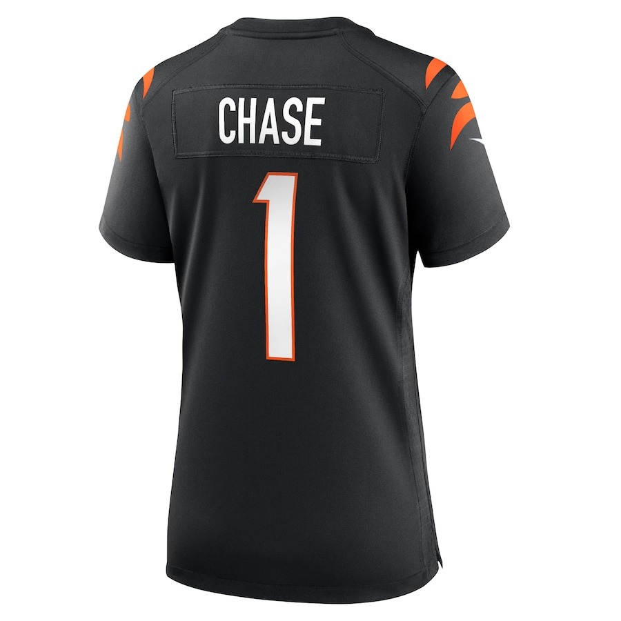 Women's Cincinnati Bengals Ja'Marr Chase Nike Black Game Jersey - ujerseystore