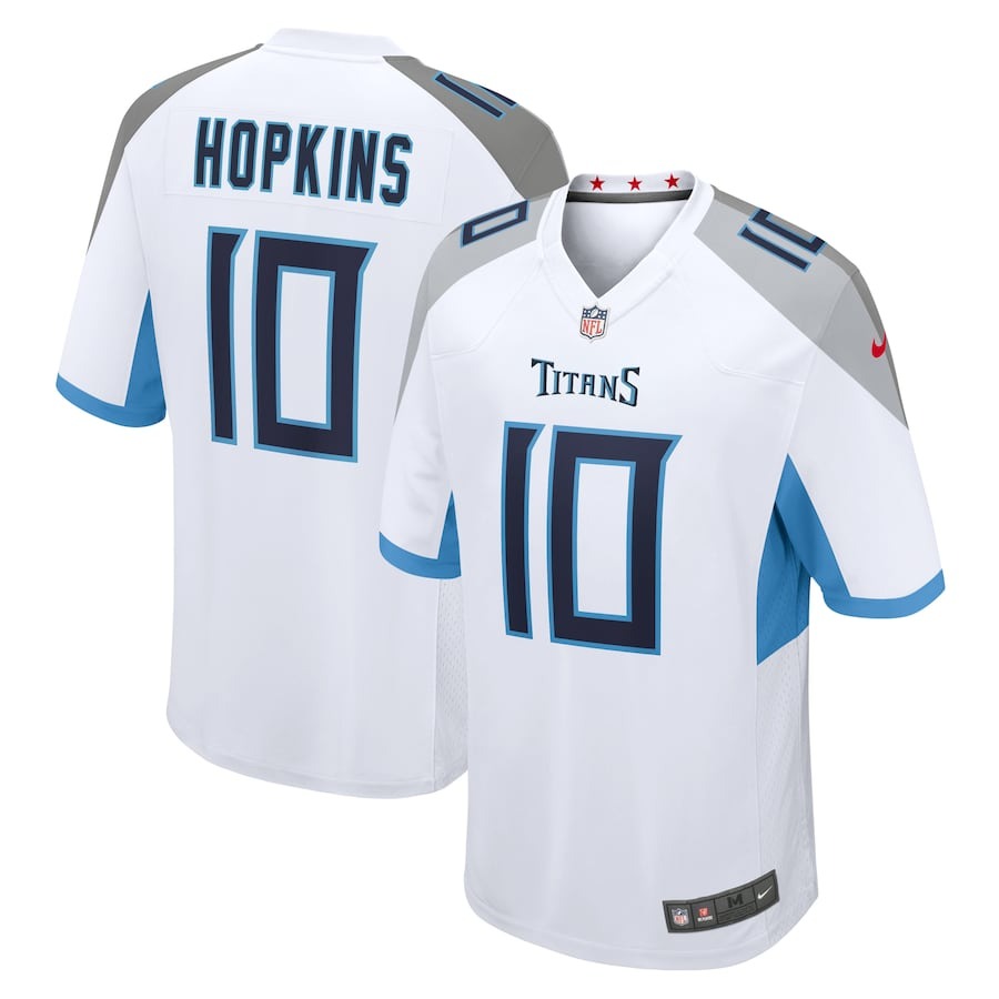 Men's Tennessee Titans DeAndre Hopkins Nike White Game Jersey - ujerseystore
