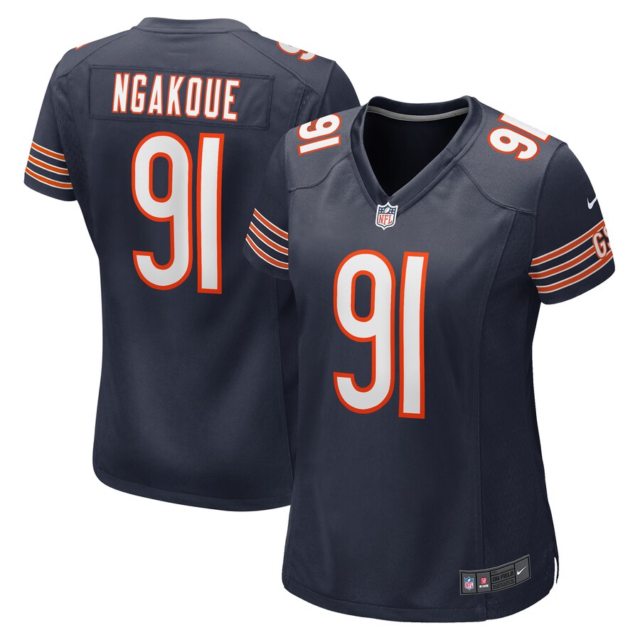Women's Chicago Bears Yannick Ngakoue Nike  Navy Team Game Jersey - ujerseystore