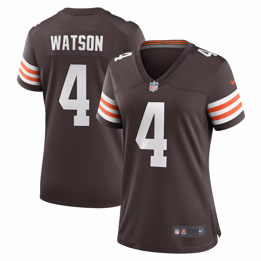 Women's Cleveland Browns Deshaun Watson Nike Brown Player Jersey - ujerseystore