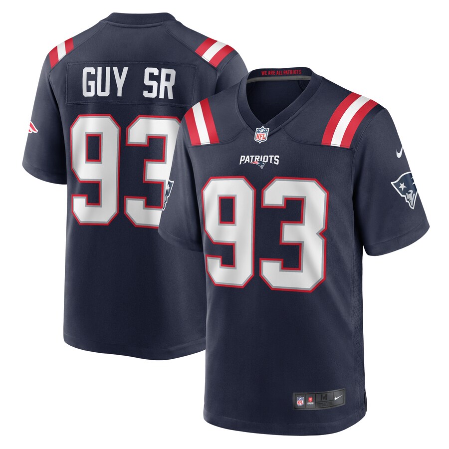 Men's New England Patriots Lawrence Guy Nike  Navy Team Game Jersey - ujerseystore